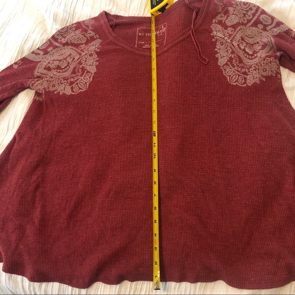 Free People We The Free waffle shirt - Picture 4 of 5